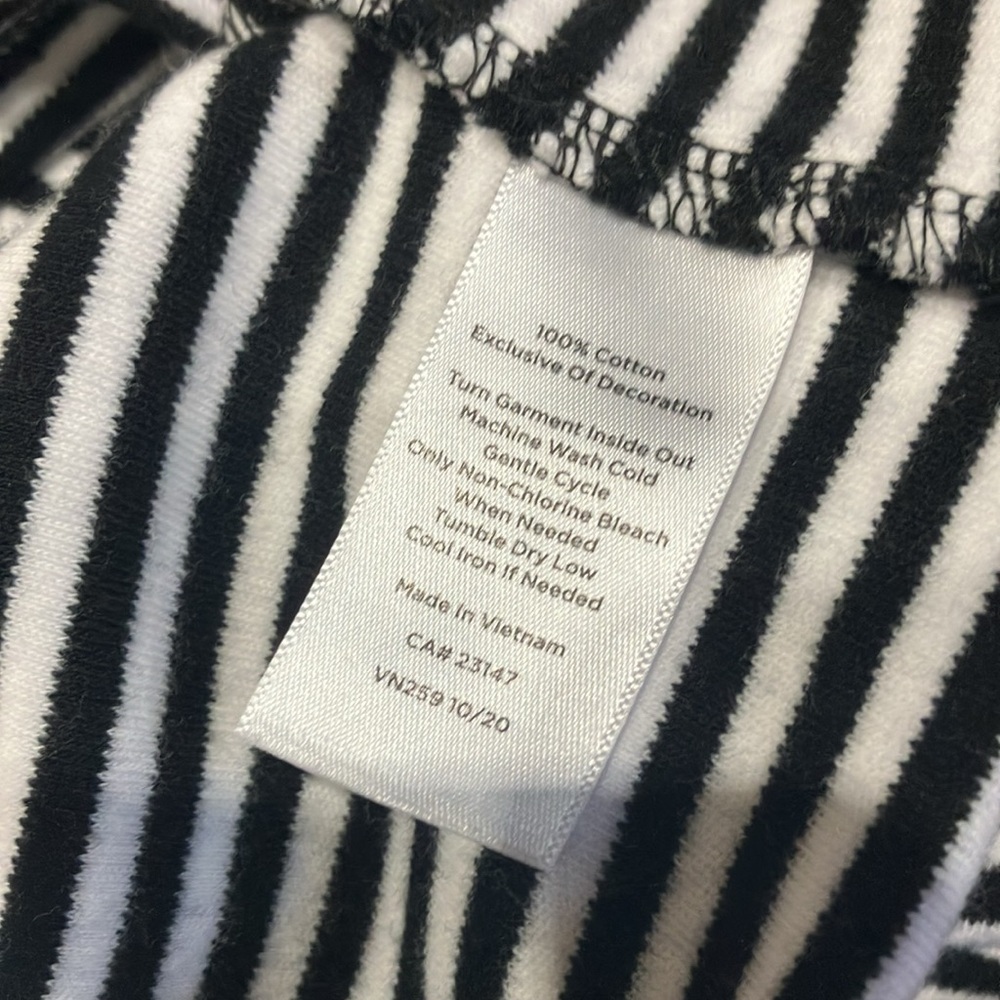 talbots striped dress with crochet trim - Picture 5 of 5
